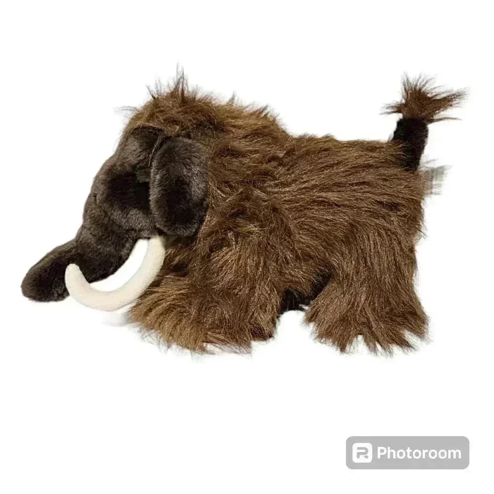 Build A Bear Woolly Mammoth 14" Brown Plush Toy Stuffed Animal Be Mine Heart